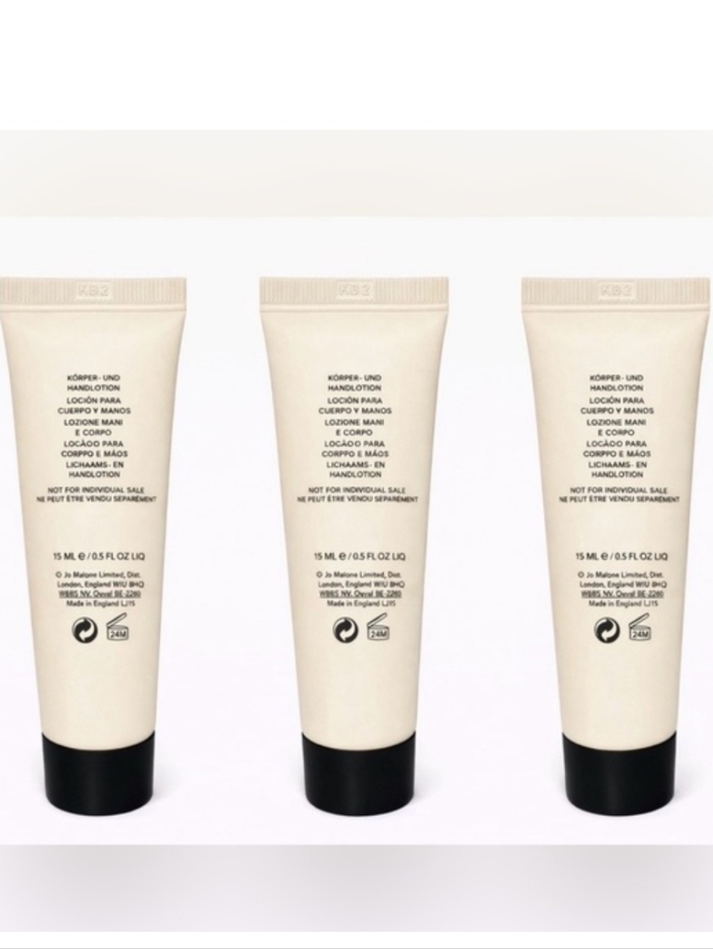 Jo Malone Body & Hand Lotion Set of 3 - NEW no box - Picture 3 of 6
